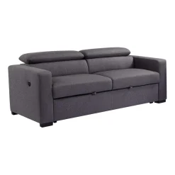 Sofa convertible avec prise USB et appuis-tête ajustables