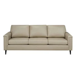 Sofa en cuir véritable - beige