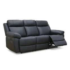 Sofa inclinable en cuir véritable