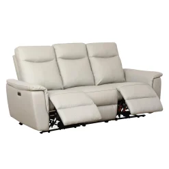 Sofa inclinable électrique en cuir véritable
