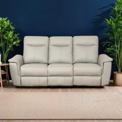 Sofa inclinable électrique en cuir véritable