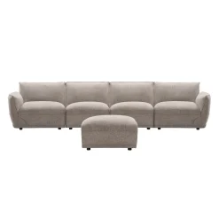 Sofa modulaire avec ottoman - 5 mcx