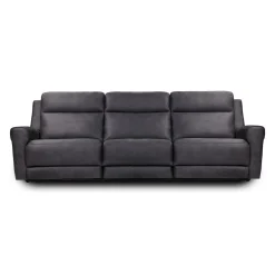 Sofa modulaire inclinable avec siège rabattable, porte-gobelets, ports USB/USB-C et chargeur sans fil - 3 mcx