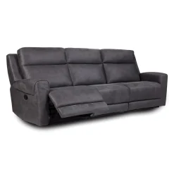 Sofa modulaire inclinable avec siège rabattable, porte-gobelets, ports USB/USB-C et chargeur sans fil - 3 mcx