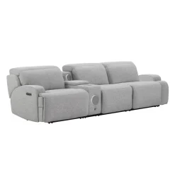 Sofa modulaire inclinable électrique et console avec système audio intégré - 4 mcx
