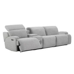 Sofa modulaire inclinable électrique et console avec système audio intégré - 4 mcx