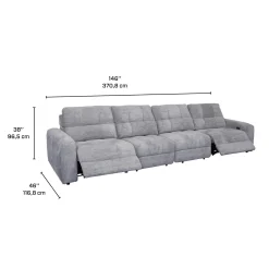 Sofa modulaire électrique inclinable- 4 mcx