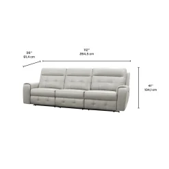 Sofa modulaire électrique inclinable avec dossier rabattable- 3 mcx