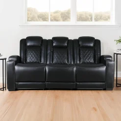 Sofa modulaire électrique inclinable avec dossier rabattable et lumières de lecture - 3 mcx