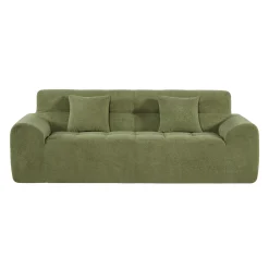 Sofa roulé et compressé dans une boite