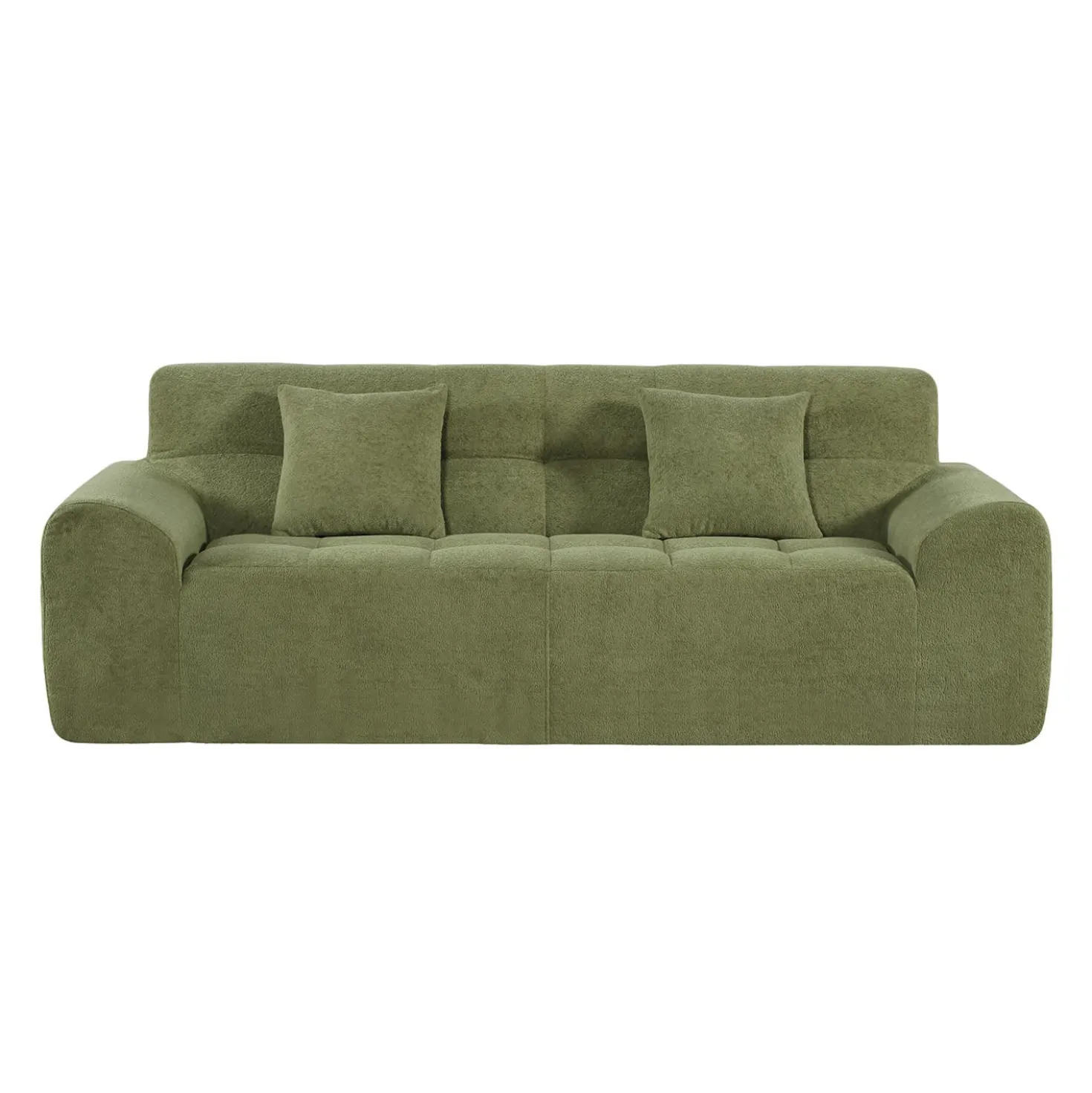 Sofa roulé et compressé dans une boite