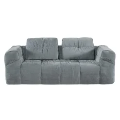 Sofa roulé et compressé dans une boite