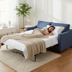 Sofa-lit double - bleu