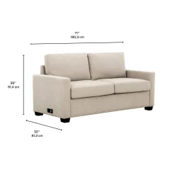 Sofa-lit format double avec prises USB