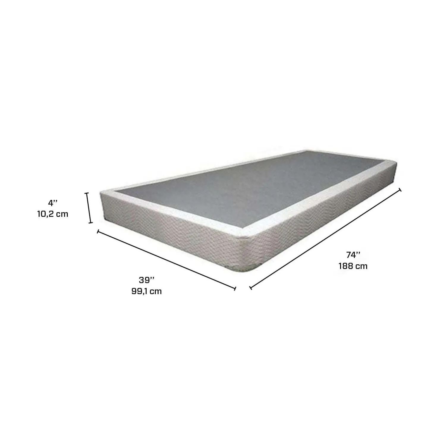 Sommier simple 4"