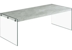 Table à café rectangulaire en verre - Monarch