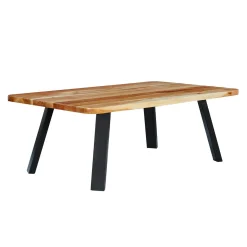 Table à café rectangulaire en bois massif