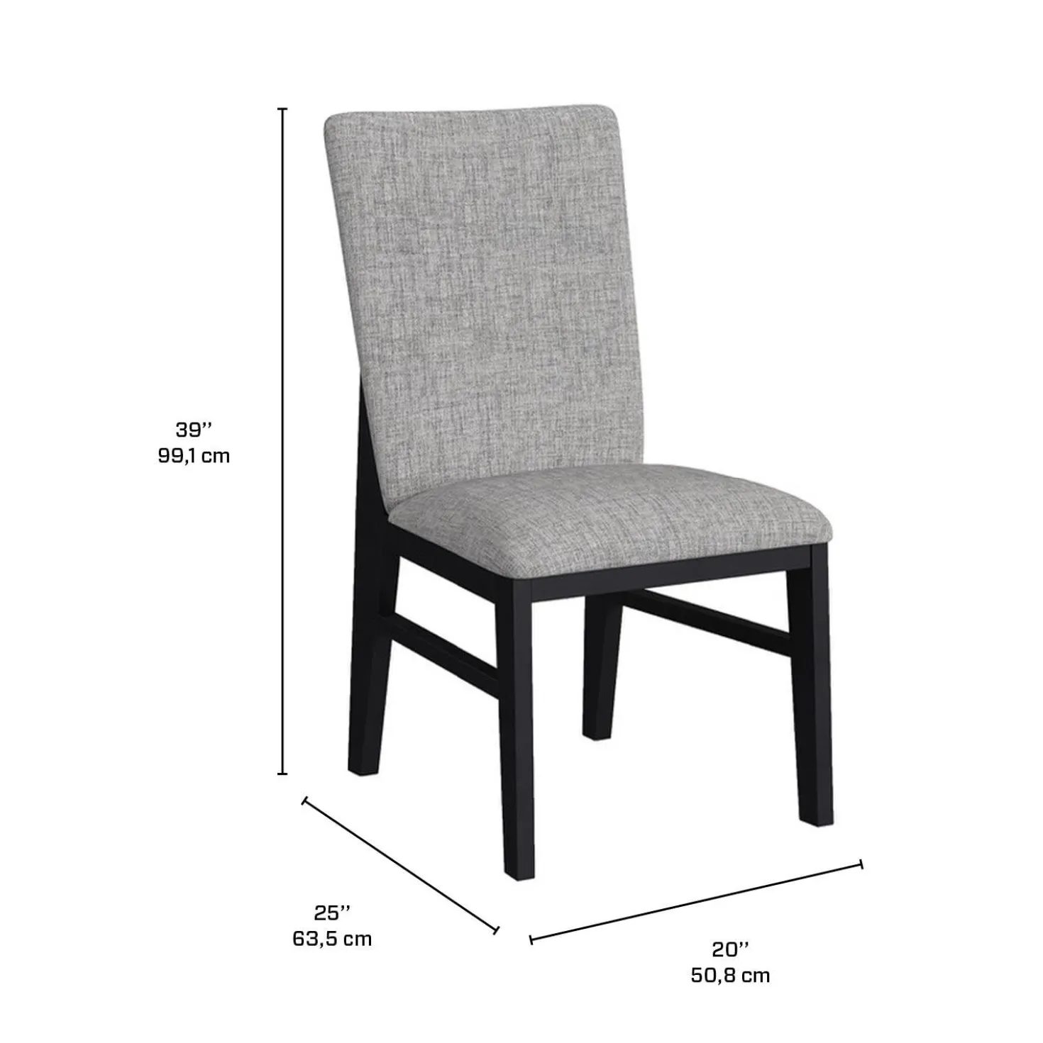 Table à manger avec plateau effet marbre blanc et 4 chaises - tissu gris