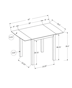Table à manger carrée extensible 30