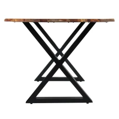 Table à manger en bois de sheesham gris - 67