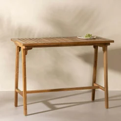 Table à manger extérieur en bois massif 54"