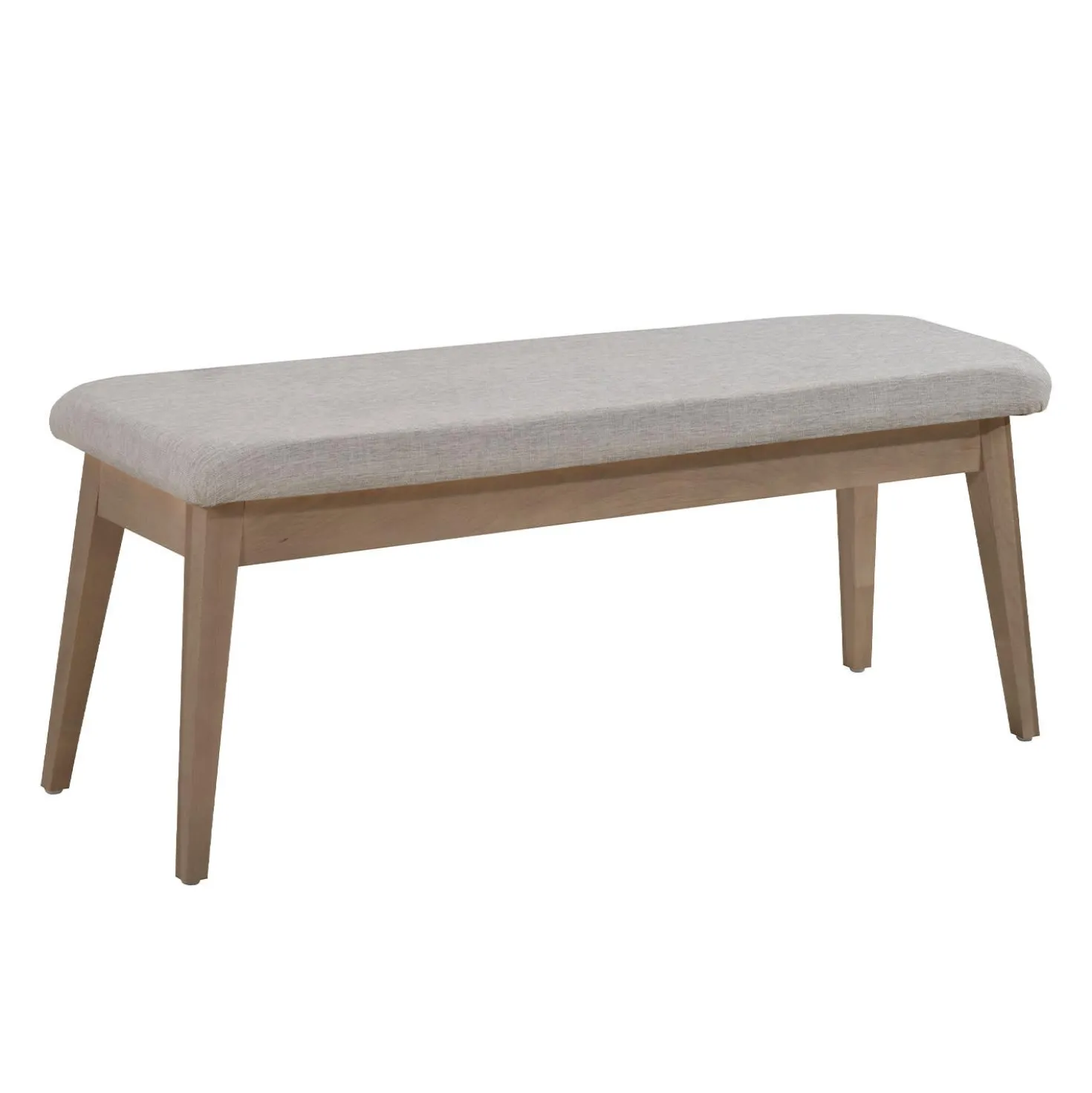 Table à manger rectangulaire (48" à 60") extensible avec 4 chaises et banc - gris