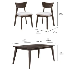 Table à manger rectangulaire 70