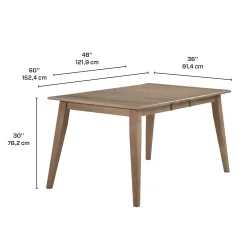 Table à manger rectangulaire extensible (48