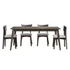 Table à manger rectangulaire 70" avec 4 chaises - ardoise