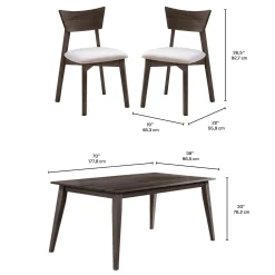 Table à manger rectangulaire 70