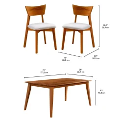 Table à manger rectangulaire 70