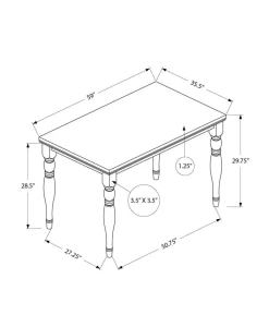Table à manger rectangulaire 60