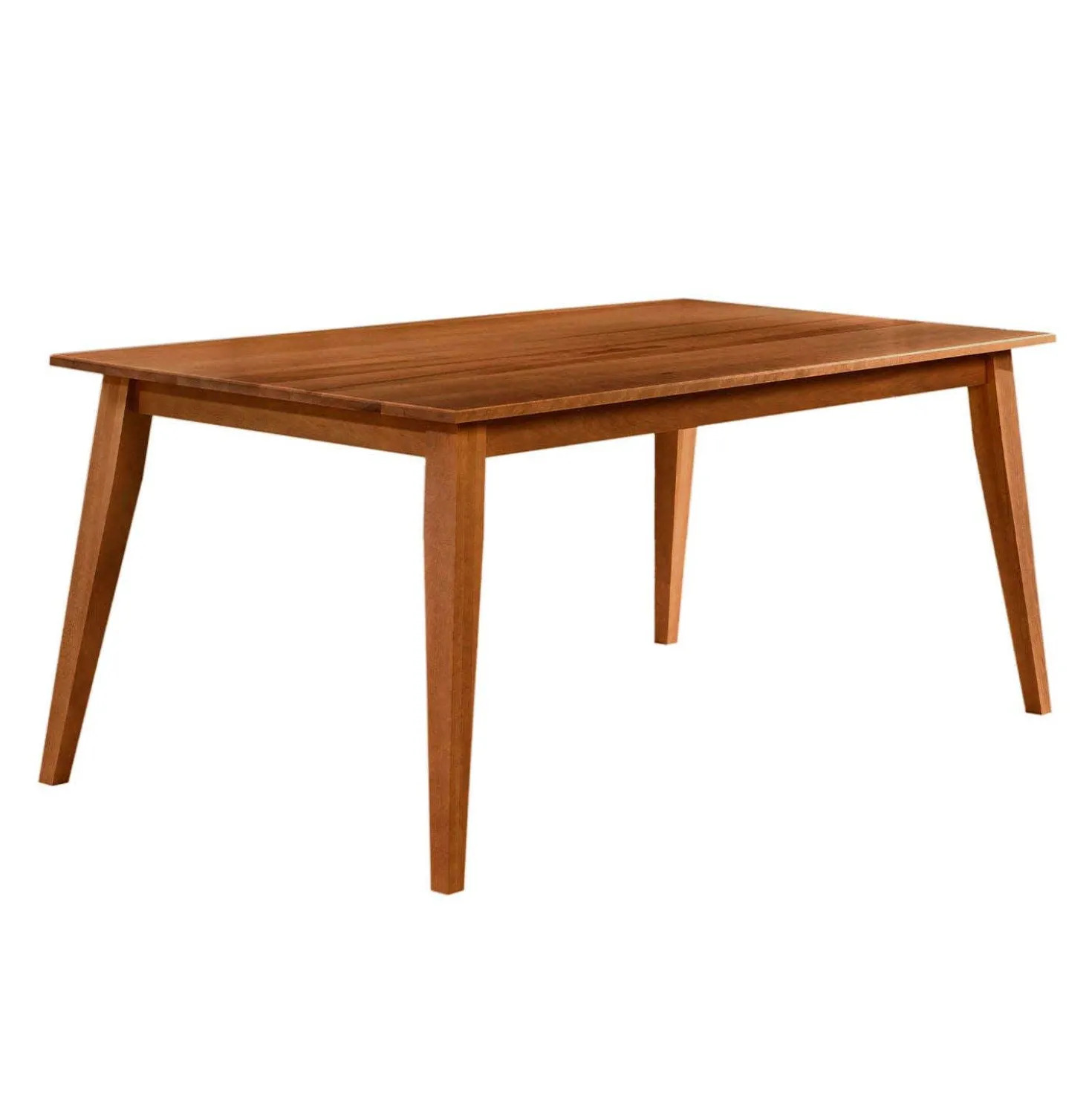 Table à manger rectangulaire en bois massif 70" - brun