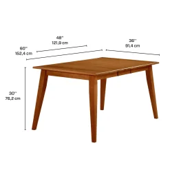 Table à manger rectangulaire extensible (48