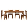 Table à manger rectangulaire 70" avec 4 chaises - brun