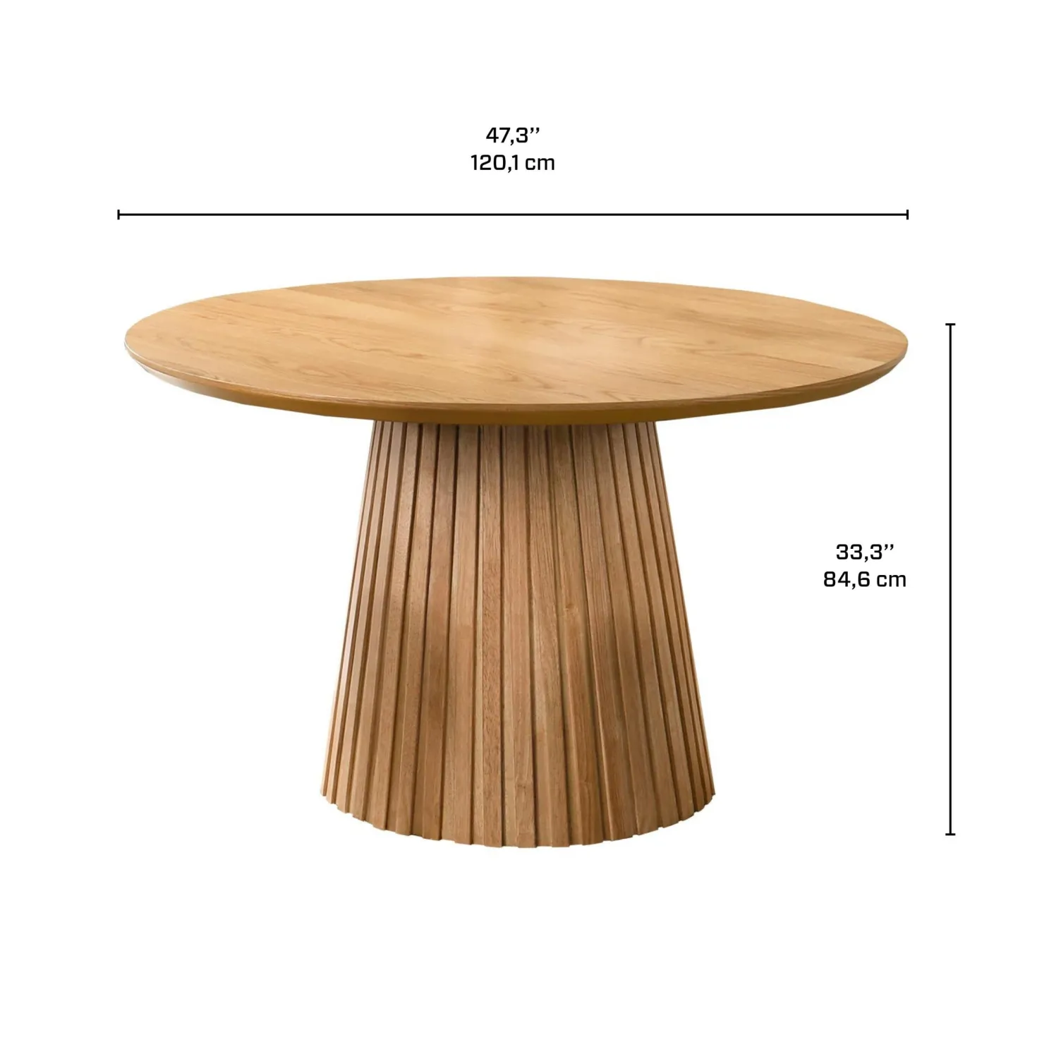 Table à manger ronde 48"