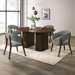 Table à manger ronde extensible (48 à 83