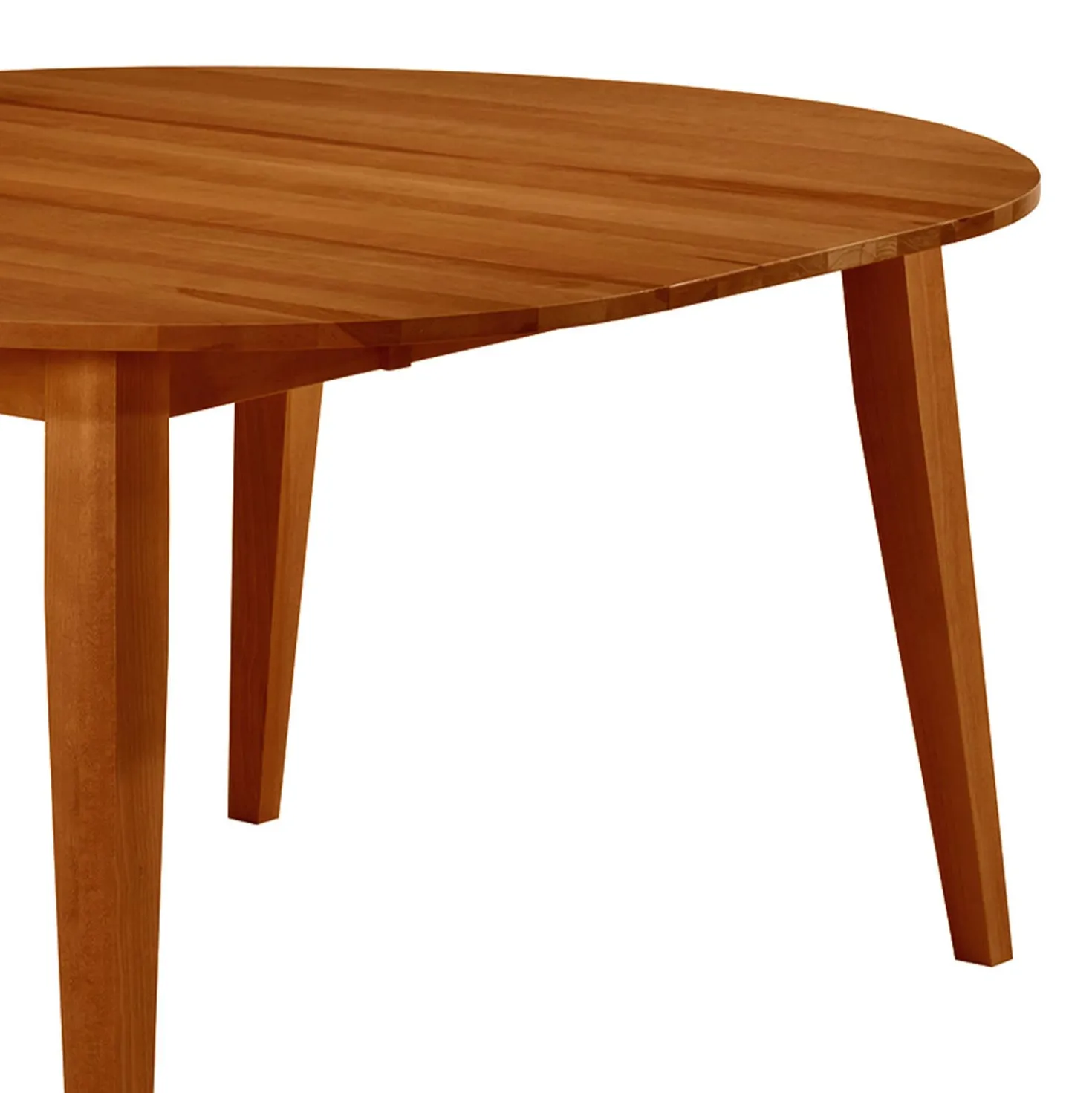 Table à manger ronde extensible (48" à 66") avec 4 chaises - brun