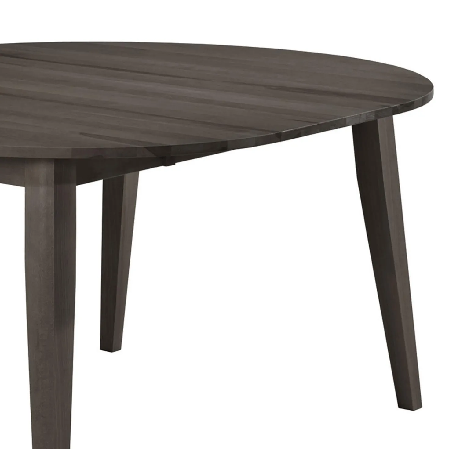 Table à manger ronde extensible (48" à 66") avec 4 chaises - ardoise