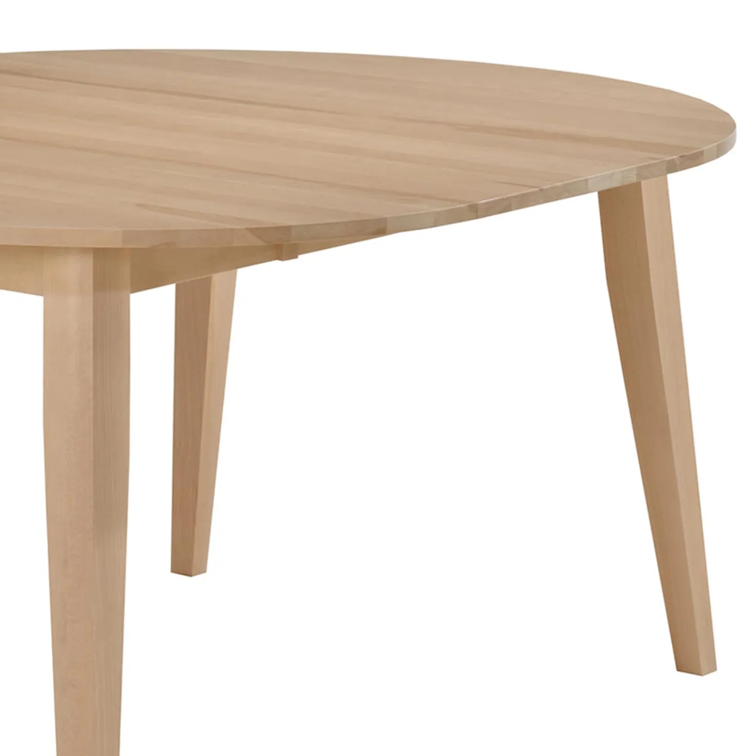 Table à manger ronde extensible (48" à 66") avec 4 chaises - grège
