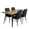Table avec 4 chaises - noir