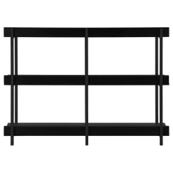Table console - 3 niveau, étagères, rectangulaire, pieds en métal - 48