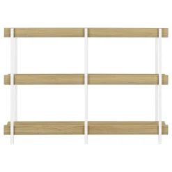 Table console - 3 niveau, étagères, rectangulaire, pieds en métal - 48