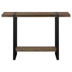 Table console - 2 niveaux, 1 tablette, rectangulaire - 48