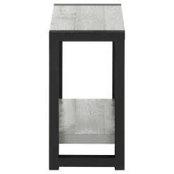 Table d'appoint - 2 niveaux, 1 tablette, panneaux épais, rectangulaire - 2 - Monarch