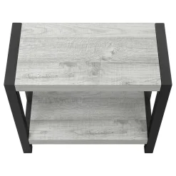 Table d'appoint - 2 niveaux, 1 tablette, panneaux épais, rectangulaire - 2 - Monarch