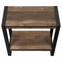 Table d'appoint - 2 niveaux, 1 tablette, rectangulaire - 24