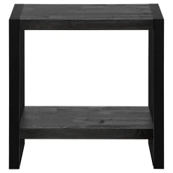 Table d'appoint - faux bois noir, métal noir - Monarch