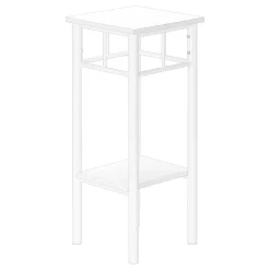 Table d'appoint - 28"H, blanc, métal blanc - Monarch