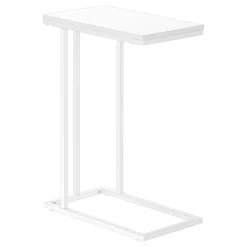 Table d'appoint - 25"H, blanc, métal blanc - Monarch